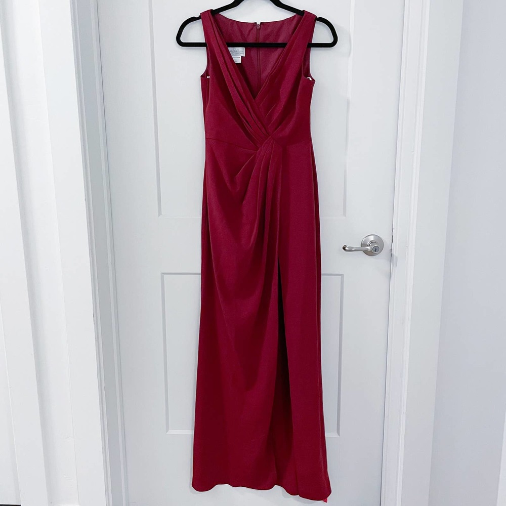 Jenny Packham Maroon bridesmaids dress maxi 2